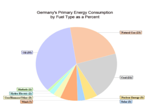 germanys primary energy consumption by fuel type as a percent